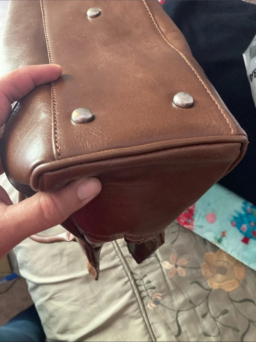 Brown Leather Satchel Handbag - Elegant Everyday Carry